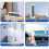 Portable Wall Mounted Air Conditioner, No-Drill Compact Quiet Cooling Unit, White, 1 Piece 2
