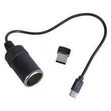 Allume-cigare USB Type C à 12V, câble adaptateur-30cm