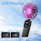 Mini Portable Fan, 6 Adjustable Speeds, LED Display, USB Rechargeable, Foldable and Compact 2