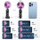 Mini Portable Fan, 6 Adjustable Speeds, LED Display, USB Rechargeable, Foldable and Compact 3