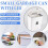 Kitchen Compost Bin for Counter Top or Under Sink, Hanging Small Trash Can with Lid,Mountable Indoor Compost Bucket(C) 3