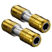Adaptateur de tiges d'entraînement à Double hexagonale,-2 pièces
