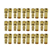 15 paires de fiches banane en cuivre de 3.5mm, connecteur mâle