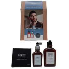 Invigorating Kit C Set Depot: 100 Hair Cleansing No. 105 Multivitamin Complex Hair Shampoo Anti-Hair Loss 250 ml + 200 Hair Treatments No. 206 Hair