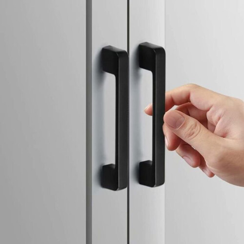 10 Pcs Black Cabinet Handles 96 mm Centre to Centre Kitchen Drawer Pulls Modern Bar Design 2