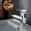 Bathroom Sink Faucet with Pull-Out Sprayer, Chrome Waterfall Basin Tap 5