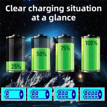 Caricabatterie per Auto 400A, Caricabatteria Rapido Ad Alta Potenza per Batterie da 12V/24V, Caricabatteria Intelligente A Impulsi da 220W, Spina UE