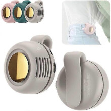 Ventilateur à pince portable rechargeable par USB, mini ventilateur à pince pour le cou et la taille, ventilateur réglable (1er)