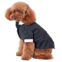 Vêtements pour chiens, combinaison pour animaux, robe de mariage pour animaux, veste de mariage noire pour animaux