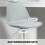 Ensemble de 2 tabourets de bar pivotants avec dossier réglable, gris 8