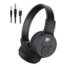Wiederaufladbare, tragbare FM-Radio-Kopfhörer mit bestem Empfang, FM-Headset-Empfänger für Meetings, tägliche Arbeit, H