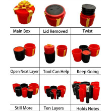 Annoying Nested Screw Gift Box - Reusable Funny Prank Gift Box for Christmas, WhiteElephant & Birthdays for Gift Card A