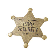 Rings Security Badge Metal Rings Bearer Gift-Antique cyan