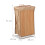 Bamboo Bathroom Essentials Set (2-Piece) – Foldable Laundry Basket & Large Wall Mirror with Shelf 1