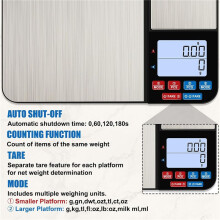 Dual Platform Kitchen Scale, [10Kg/1G] Weighing Scales Kitchen, High Precision Food Scale with LCD Display