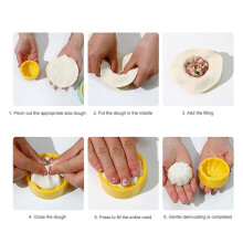 Dumpling Mold, 2pcs Dumpling Maker & Press Mold, Multifunctional Dumpling DIY Making Tool,Convenient Durable Rinseable A