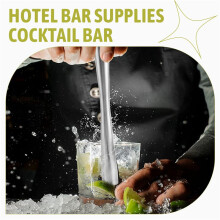 Cocktail Muddler Stainless Steel Lemon Masher Cocktail Muddler Ice Masher for Fresh Fruit Spice Ice Bars Tools 26 cm