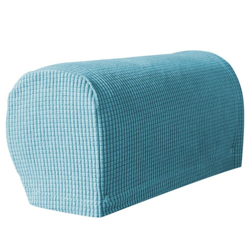 2PCS Soft Stretch Plush Armrest Covers, Stretch Armrest Covers for Chairs/Sofas, Couch Arm Covers,Light