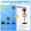 Portable Oscillating Fan, 9 Inch, Quiet, 4 Speeds, Remote Control 4