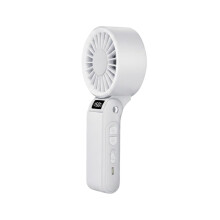 Håndholdt ventilator 150 hastigheder Turbo-ventilator genopladelig med LED-display Batteridrevet bærbar ventilator til rejsemakeup