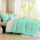 Mint Green King Comforter Set Boho Tufted 3-Piece 4