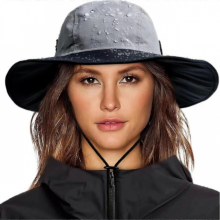 Gorro de invierno impermeable para mujer, gorro de lluvia cálido con forro polar, UPF50+, gorro para senderismo al aire libre.