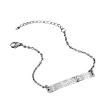 Arabisches Edelstahl-Armband mit Anhänger und Gravur des Ayatul Kursi-Buchstabens, mehrfarbig