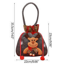 Stück Weihnachtsgeschenktasche mit Apfelmotiv, Geschenktüte für Heiligabend, Friedensfruchtverpackungstüte, Süßigkeiten-Geschenkta