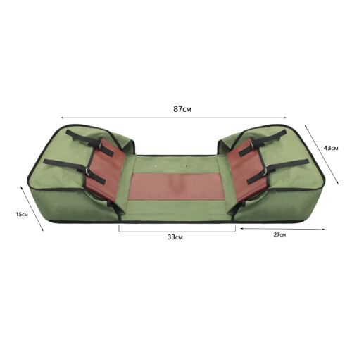 Bicycle Panniers Waterproof Saddle Bag 2-Pack Army Green 1