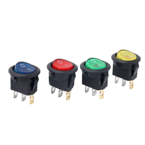 16 X 12V LED Illuminated Rocker -Off Toggle SPST  Dash Light Car Boat 2