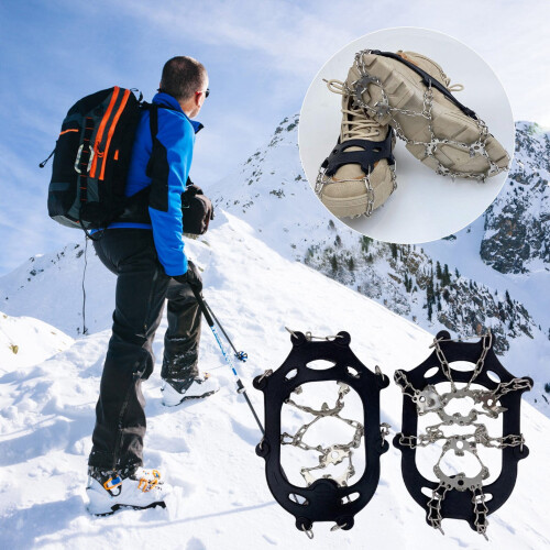 Microspikes for Hiking Boots Stainless Steel 12-Pack