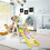Kids Wooden Climbing Triangle With Adjustable Slide, 1-6Y 2