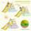 Kids Wooden Climbing Triangle With Adjustable Slide, 1-6Y 8