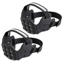 Ice Cleats Anti-Slip 1 Pair 9 Tooth with Reflective Strips