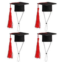 Diadema con forma de gorro de graduación para mascotas, adorable mini gorro de graduación perfecto para mascotas pequeñas, ideal c
