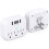 Travel Outlet Extender with Foldable Plug 3 Outlets 4 Plugs 1