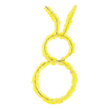 Corona de Pascua colorida de 20 pulgadas con conejito, marco de metal y ratán artificial, decoración colgante para la puerta princ