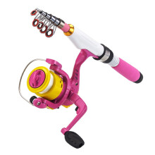 Telescopic Fishing Rod 1.2M Portable Pink