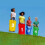 Canvas Jumping Bags for Kids Numbered 4 Pcs 1