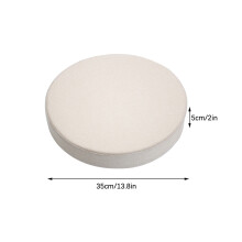 Round Outdoor Chair Cushion with Ties Thick Foam