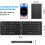 Foldable Bluetooth Keyboard Ultra Slim Full Size 5