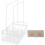 Dishwashing Shelf White 24.3x18.5x12.5 cm 1