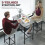 Ensemble table de bar et 2 chaises grises 6
