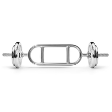 34â³ Chrome Tricep Weight Bar Curved Chrome Tricep Barbell for Strength Training