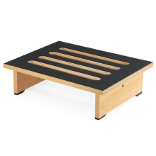 Outdoor and Indoor Non-Slip Wooden Step Stool Rubber Stepping Bed Steps