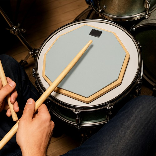 Double Sided Drum Practice Pad Silent Snare Drum Training Kit for Drummers