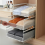 3X Stackable Metal Storage Organiser Drawer Pull out Stackable Clothes Basket 1