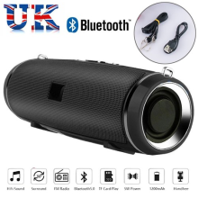 200W Bluetooth Speaker IPX2 Waterproof Portable Outdoor HIFI Pillar Speaker UK