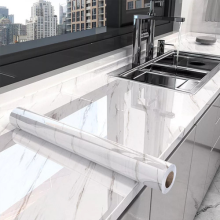 Kitchen Worktop Covering Vinyl Wrap Self Adhesive Cupboard Door Marble Stickers