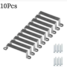 10PCS Fence Post Security Brackets Galvanised Steel Panel Brackets Fits 4" Post